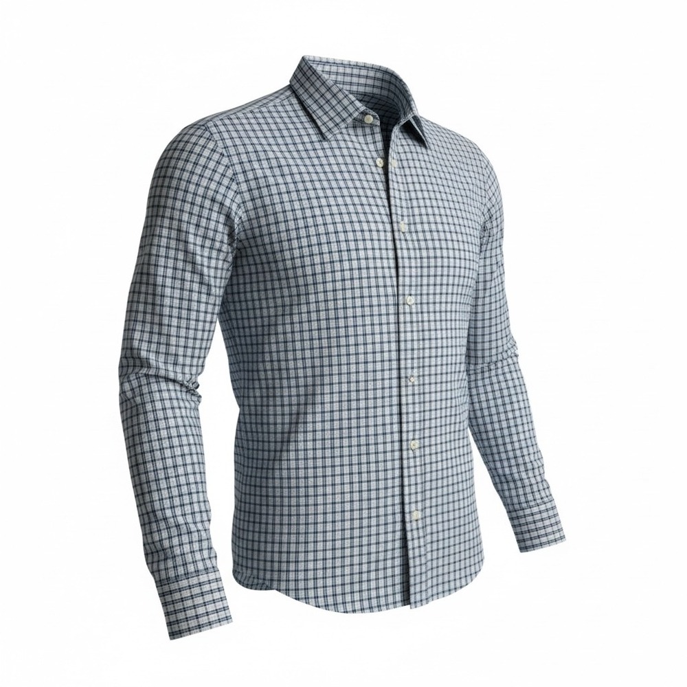 Club Monaco Slim Fit Plaid Long Sleeve Button Down Shirt Men's XS